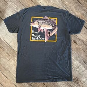 NWOT Men's Blue Water Tackle Shop T-Shirt